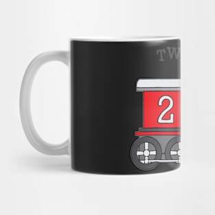 Kids Two Two Train 2nd Birthday T-Shirt Mug